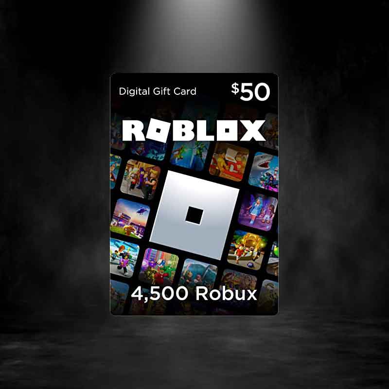 Roblox Card 50 Dollar 4500 Robux Key Global EogStore