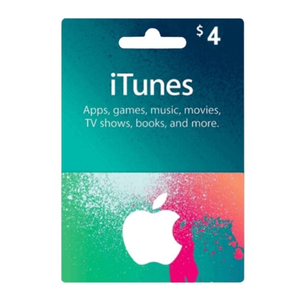 Apple iTunes Gift Card 4 USD – USA Store | Best Price in Egypt | EogStore