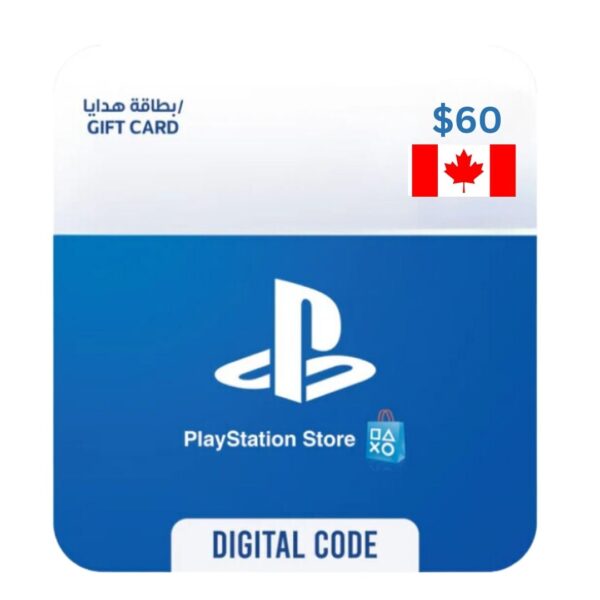 PSN Gift Card 60 CAD - Instant Delivery for PS4/PS5 - Best Price in Egypt at EogStore