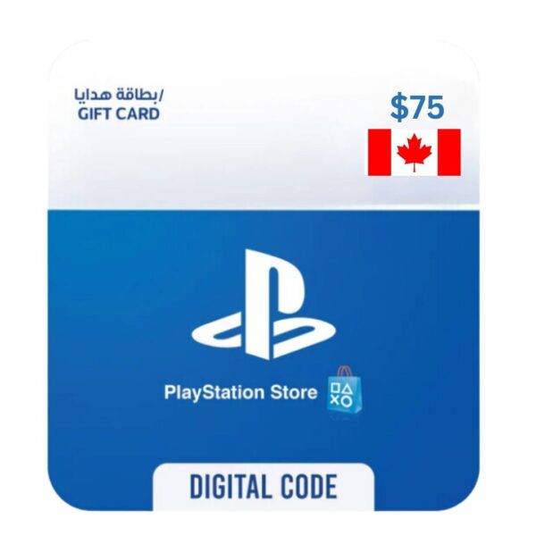 PSN Gift Card 75 CAD - Instant Delivery for PS4/PS5 - Best Price in Egypt at EogStore