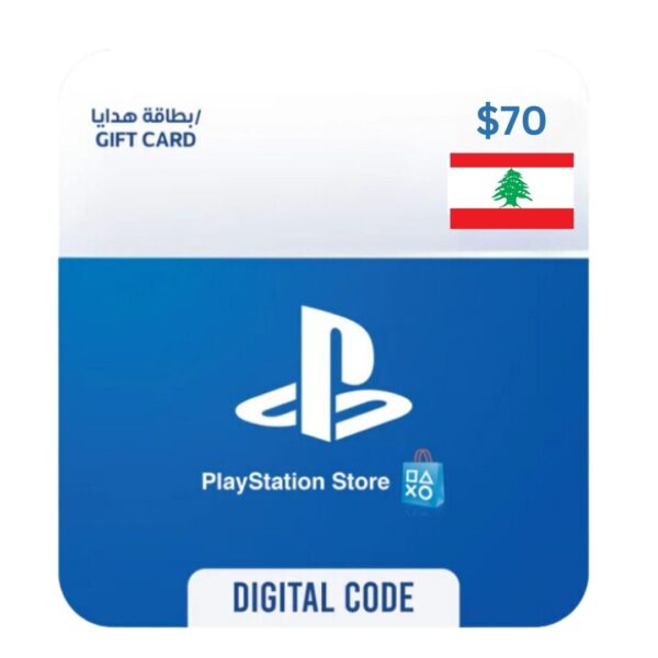 PSN Gift Card Lebanon 70 USD – Instant Wallet Recharge | EogStore