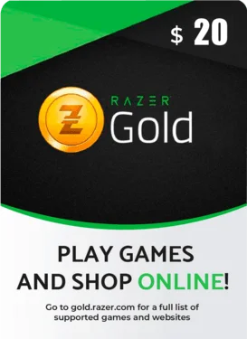 Buy USA Razer Gold 20 USD Gift Card game Online