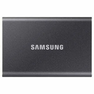 Samsung T7 Portable SSD 1 TB – USB 3.2 Gen.2 External SSD Titanium Grey