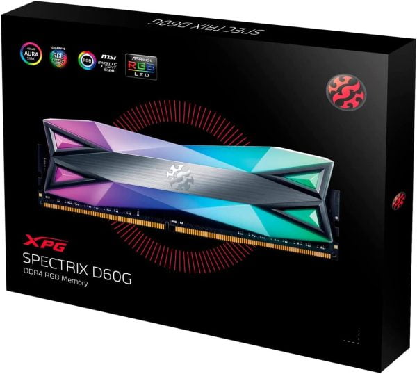 ADATA XPG SPECTRIX D60G - DDR4 - Kit - 16 GB: 2 x 8 GB - DIMM 288-PIN - 3600 MHz