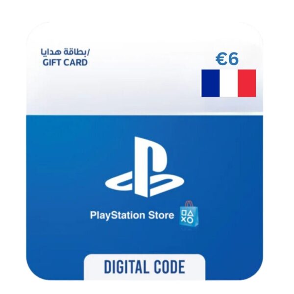 PSN Gift Card France 6 EUR – Instant PlayStation Wallet Recharge at EogStore