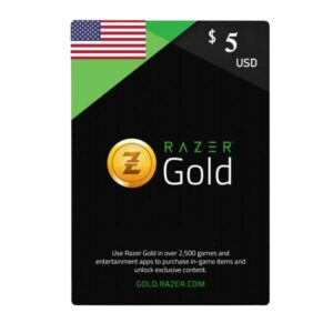 Razer Gold Gift Card 5 USD - Best Price in Egypt | EOGStore