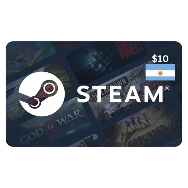 Steam Gift Card 10 USD Argentina - Best Price in Egypt | EOGStore