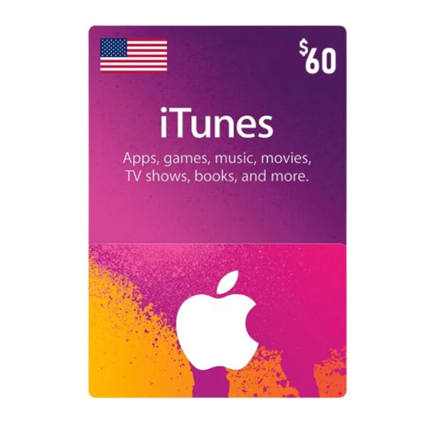 Apple iTunes Gift Card 60 USD - USA Store | Best Price in Egypt | EogStore