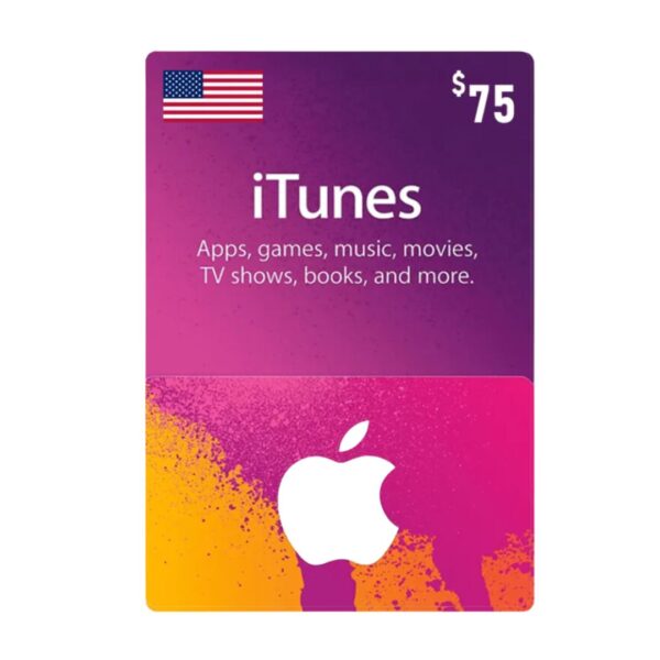 Apple iTunes Gift Card 75 USD - USA Store | Best Price in Egypt | EogStore