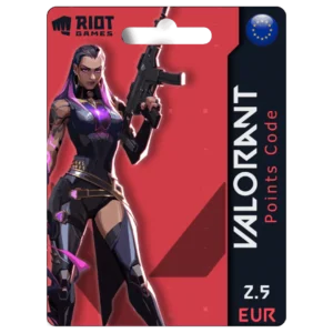Valorant Gift Card 2.5 EUR Europe redeem code