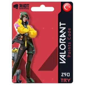 Valorant Gift Card 250 TRY Turkey redeem code