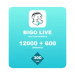 Bigo Live 12600 Diamonds gift card - 300 USD global top-up code