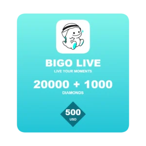 Bigo Live 21000 Diamonds gift card - 500 USD global top-up code