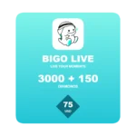 Bigo Live 3150 Diamonds gift card - 75 USD global top-up code
