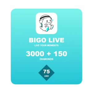 Bigo Live 3150 Diamonds gift card - 75 USD global top-up code