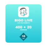 Bigo Live 420 Diamonds gift card - 10 USD global top-up code