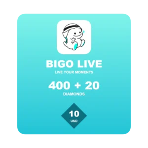 Bigo Live 420 Diamonds gift card - 10 USD global top-up code