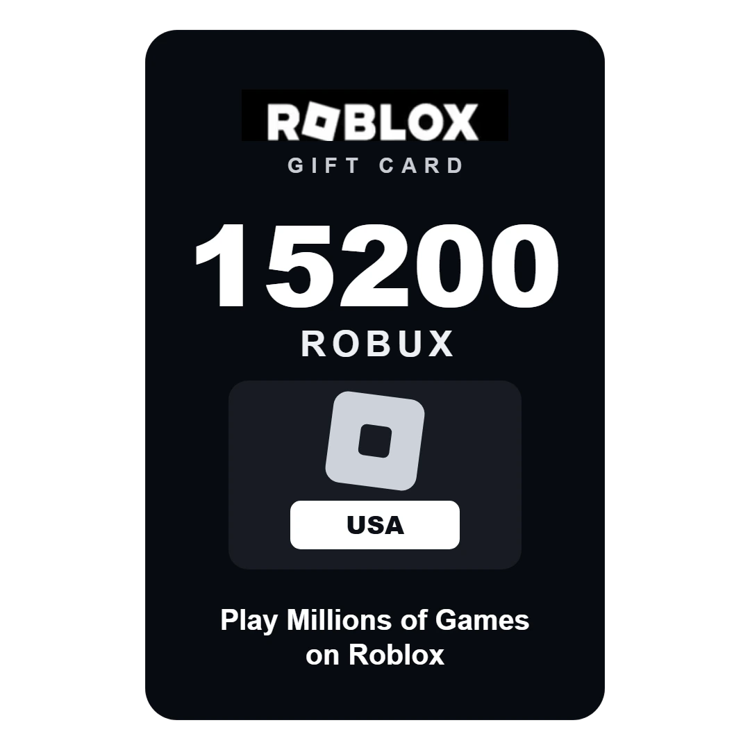 roblox-15200-robux-usa Roblox 15200 Robux gift card - USA