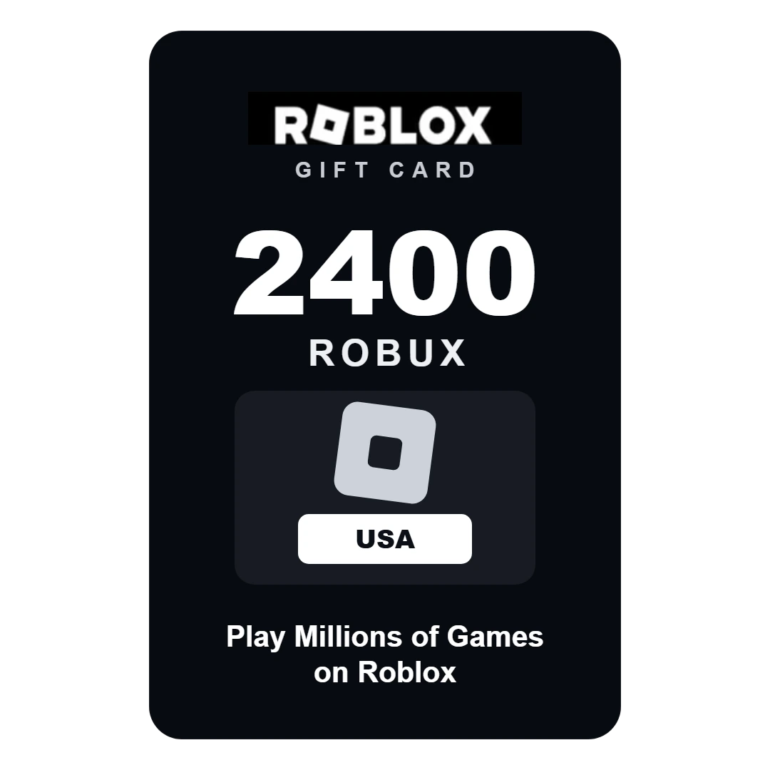 roblox-2400-robux-usa Roblox 2400 Robux gift card - USA