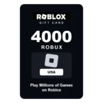 Roblox 4000 Robux gift card - USA