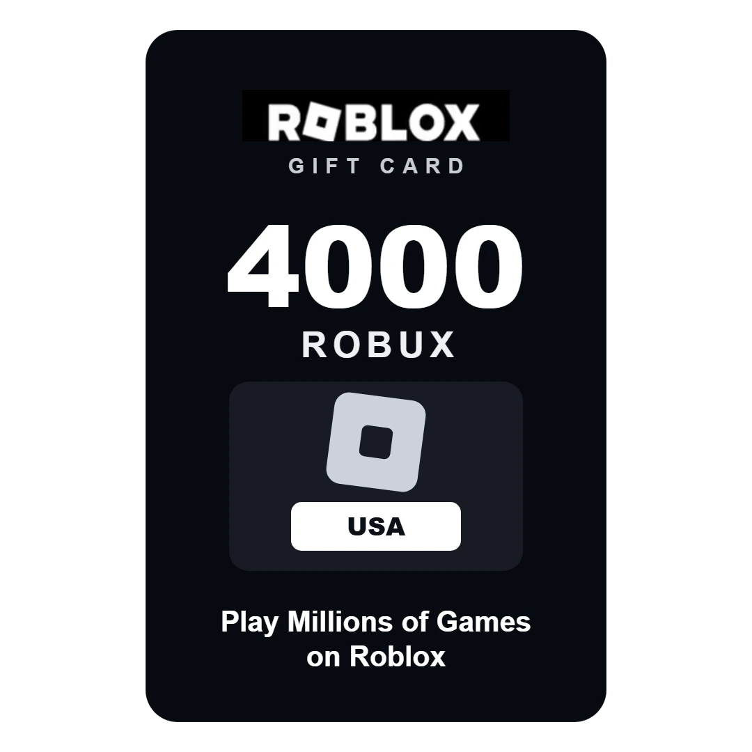 roblox-4000-robux-usa Roblox 4000 Robux gift card - USA