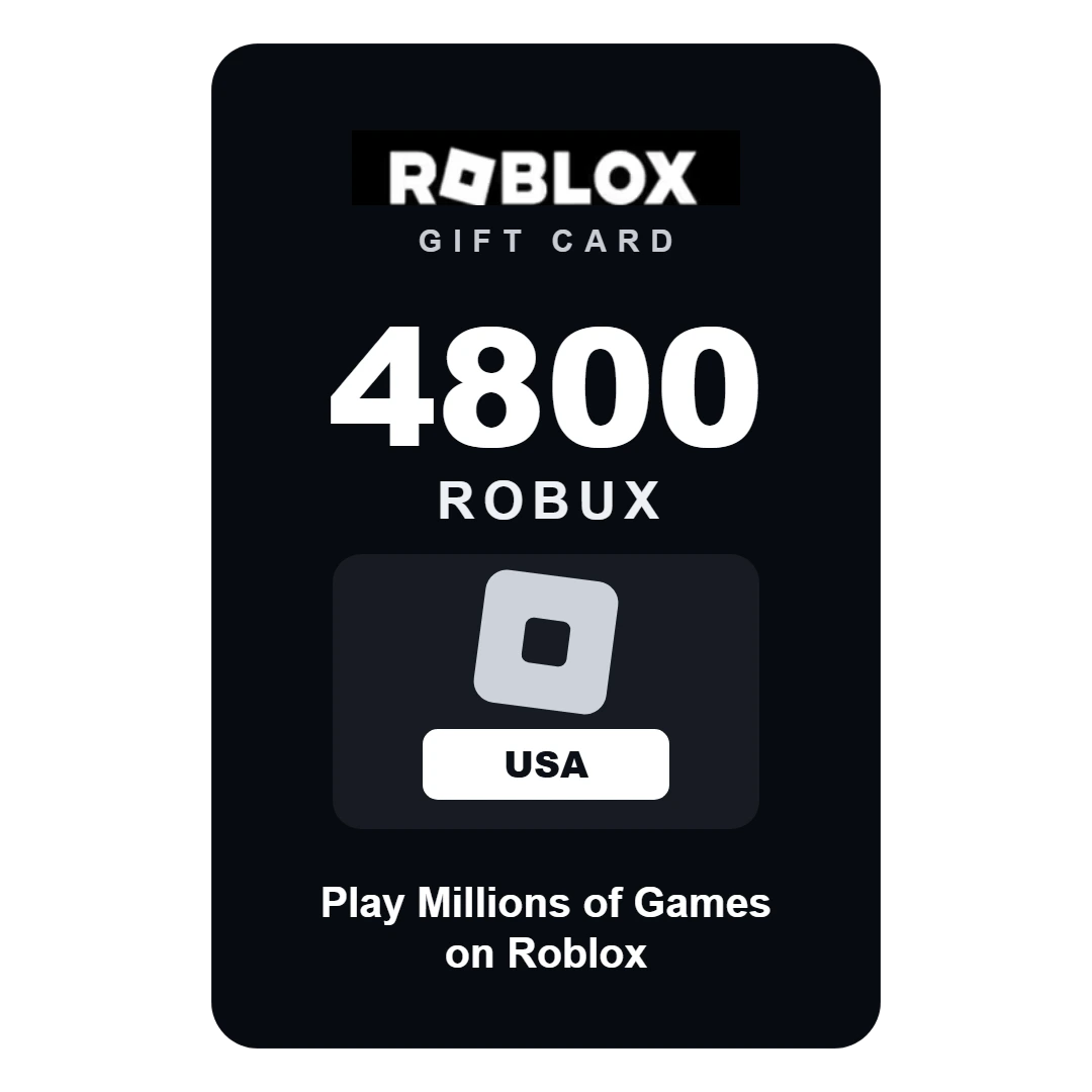 roblox-4800-robux-usa Roblox 4800 Robux gift card - USA