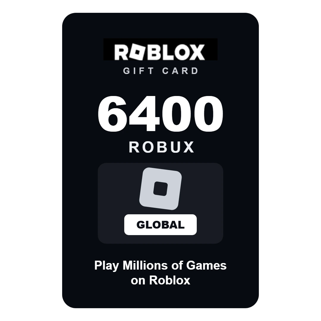 roblox-6400-robux-global Roblox 6400 Robux gift card - Global
