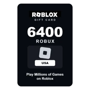 Roblox 6400 Robux gift card - USA