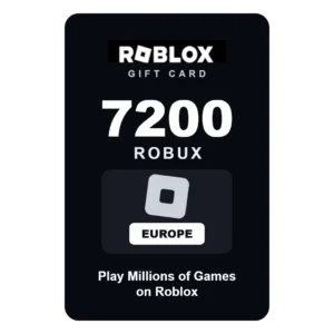 Roblox 7200 Robux gift card - Europe