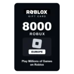 Roblox 8000 Robux gift card - Europe