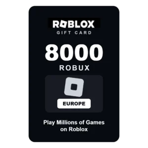 Roblox 8000 Robux gift card - Europe