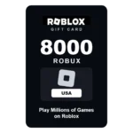 Roblox 8000 Robux gift card - USA