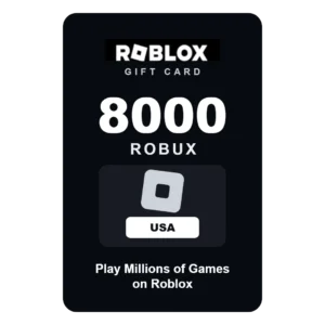 Roblox 8000 Robux gift card - USA